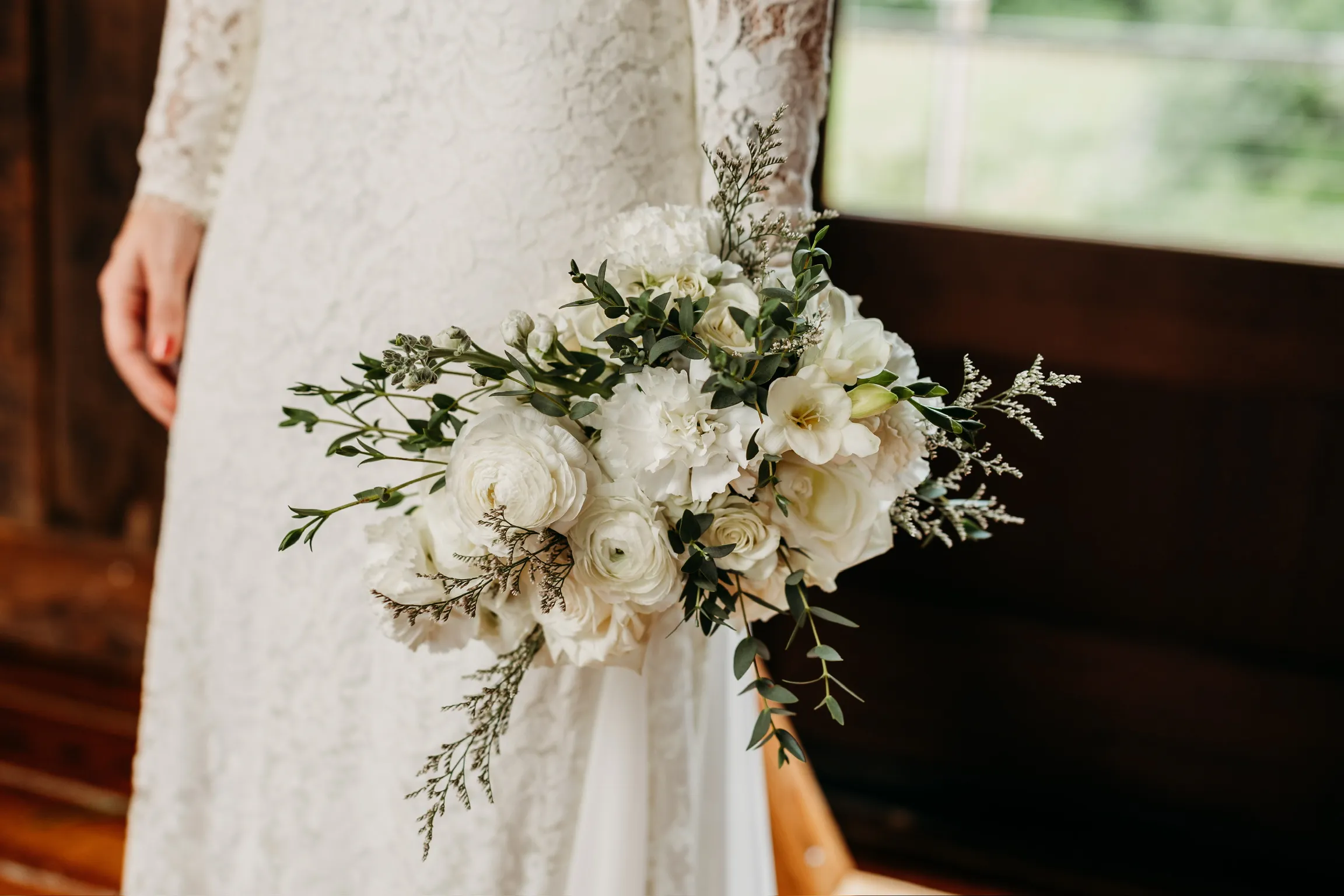 White floral bouquet